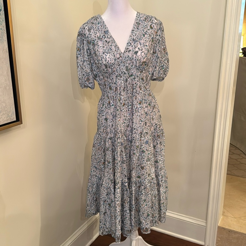 Tory Burch V neck Floral Dress